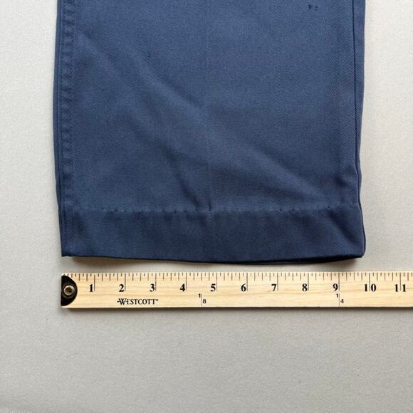 Vintage Levis Sta-Prest Pants Mens 42 Navy Blue Chino Straight Leg Slacks 80s - Picture 14 of 16